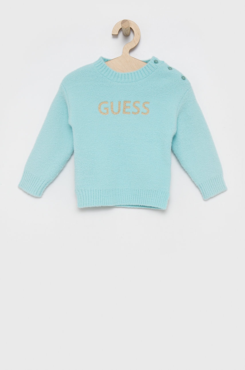 

Детски пуловер Guess от лека материя, Син