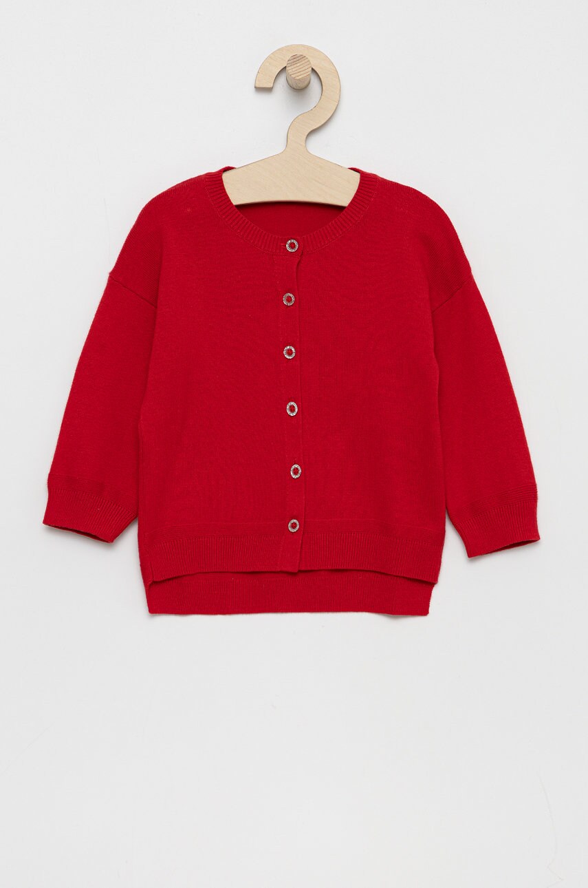 United Colors Of Benetton cardigan copii culoarea rosu, light