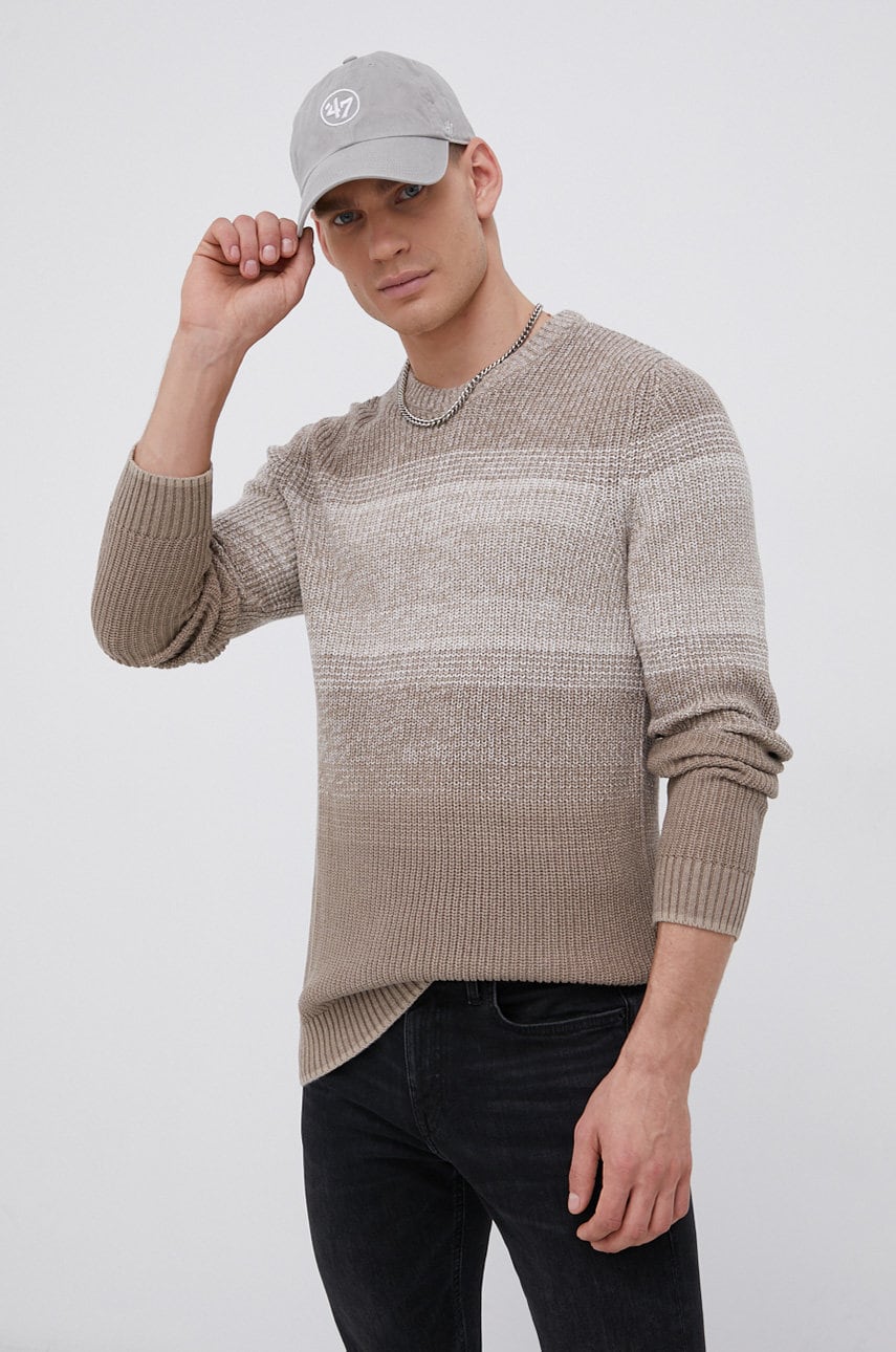 Jack & jones pulover bărbați, culoarea bej, light