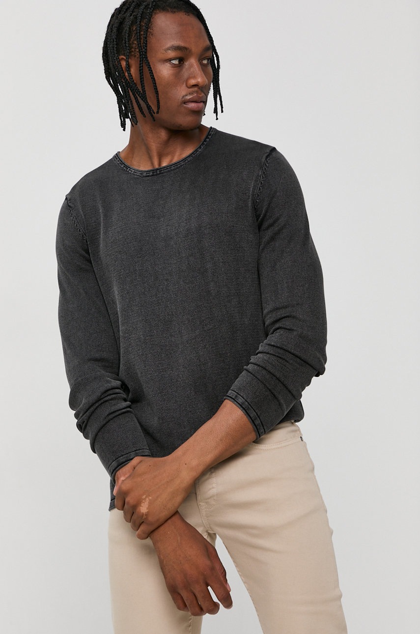 

Светр Produkt by Jack & Jones чоловічий колір сірий легкий