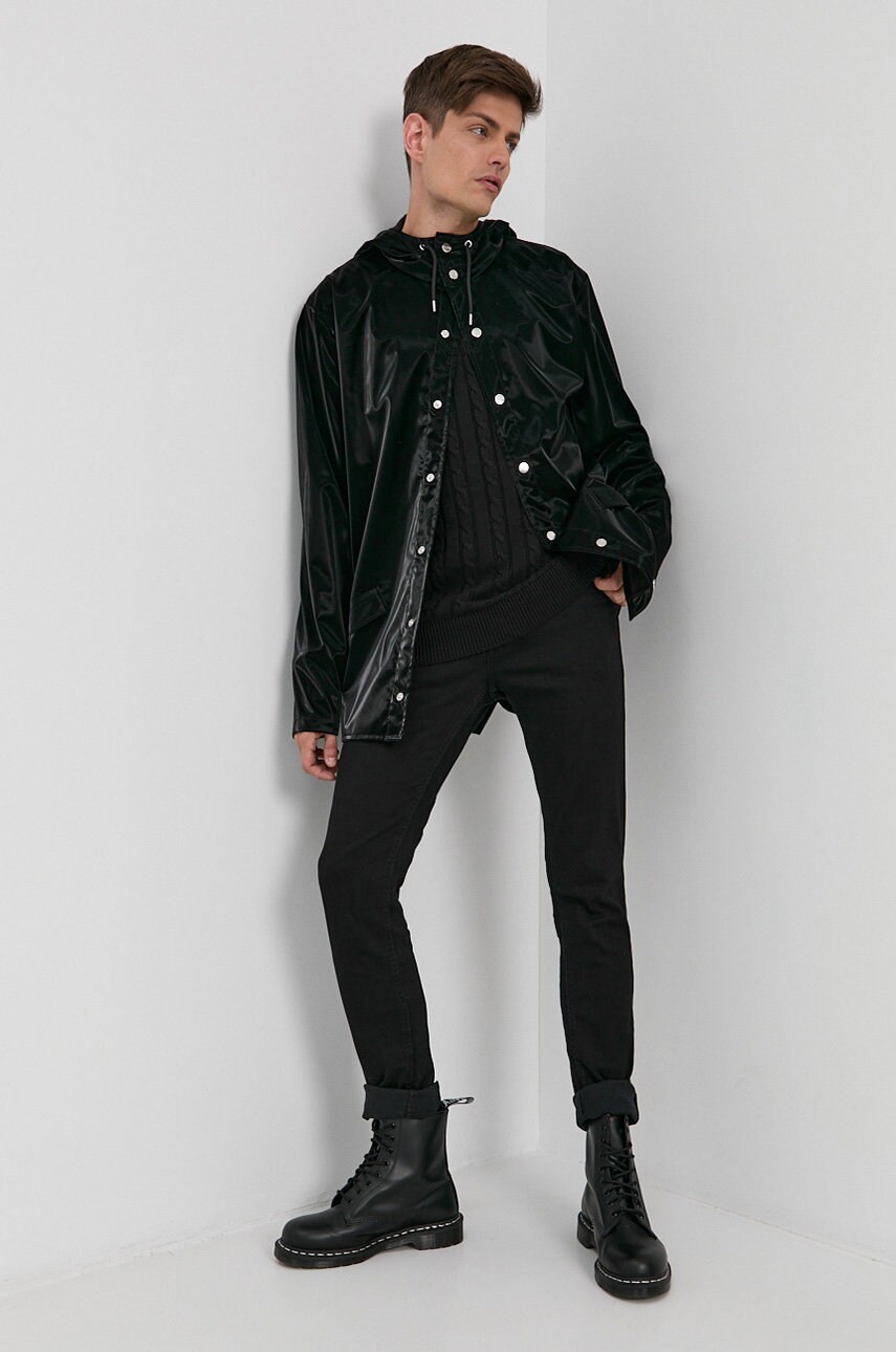 

Светр Produkt by Jack & Jones чоловічий колір чорний легкий