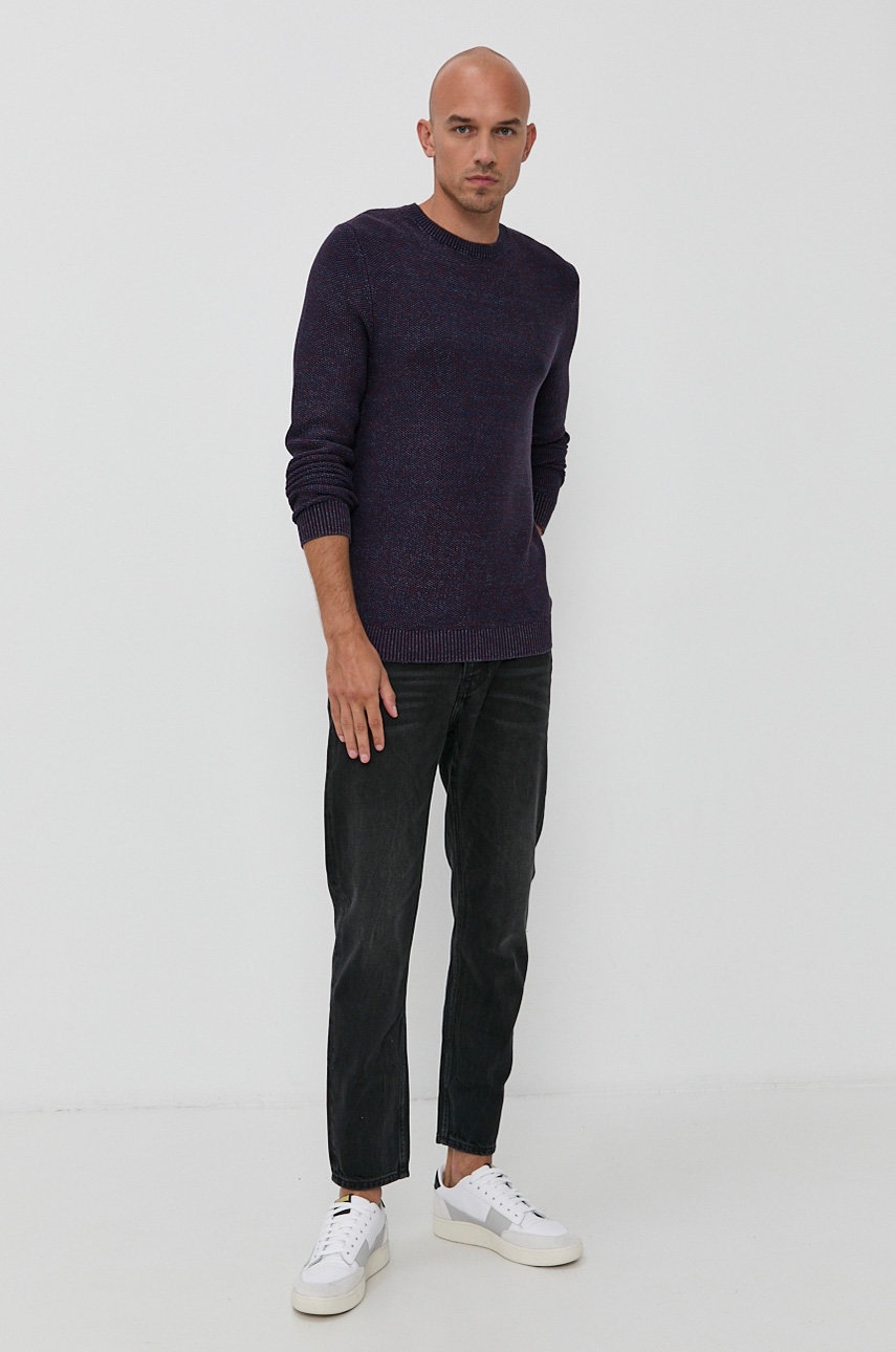 

Свитер Produkt by Jack & Jones мужской цвет фиолетовый