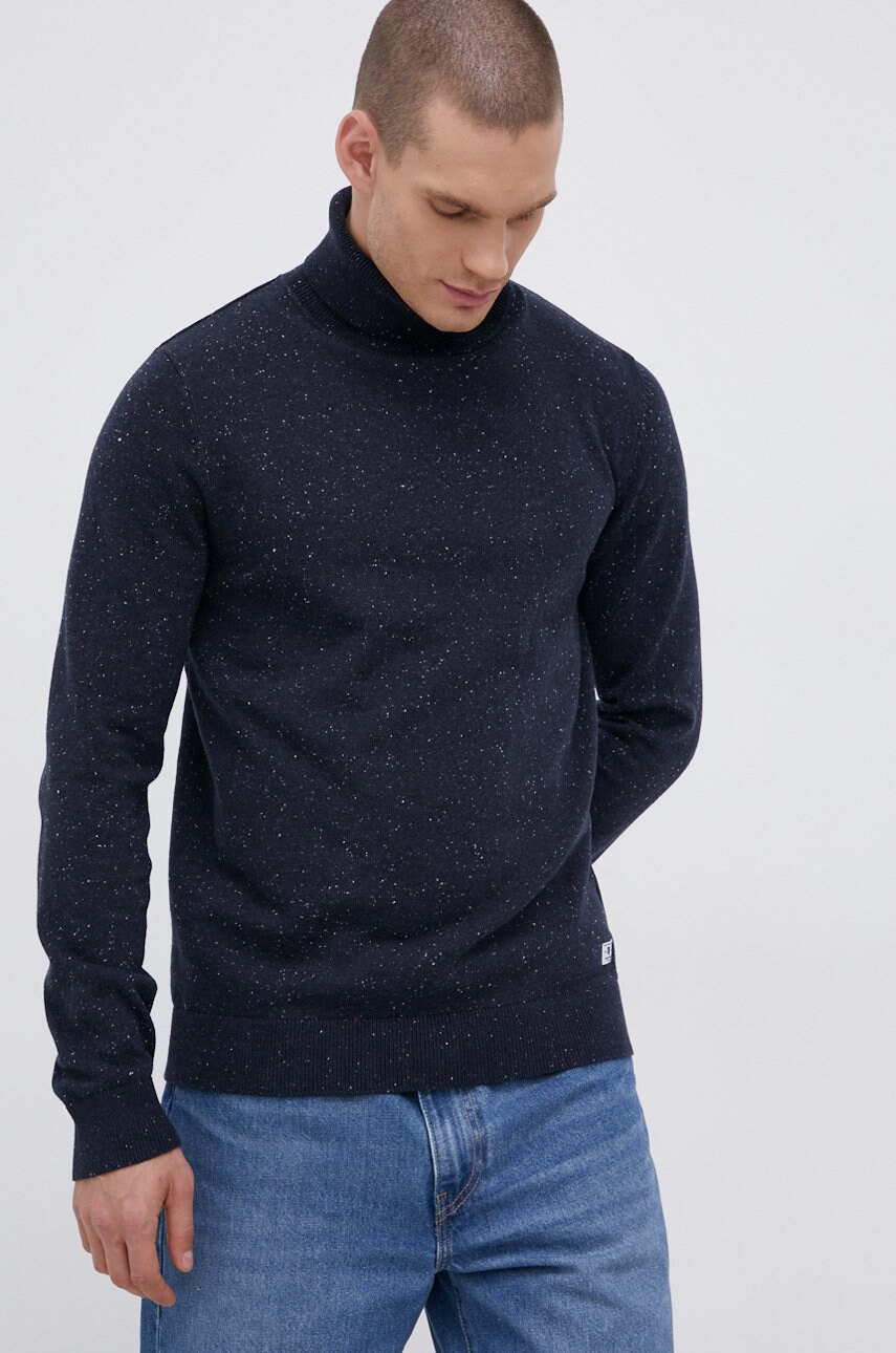 

Premium by Jack&Jones - Пуловер с вълна, Тъмносин