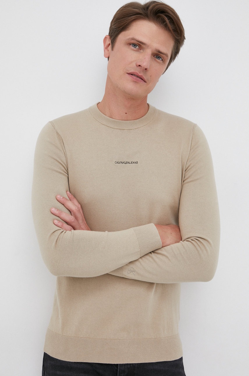 

Calvin Klein Jeans - Пуловер, Бежов