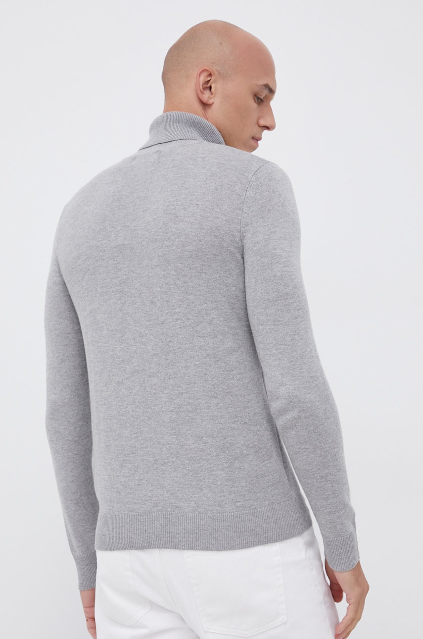 

Свитер Produkt by Jack & Jones мужской цвет серый с гольфом