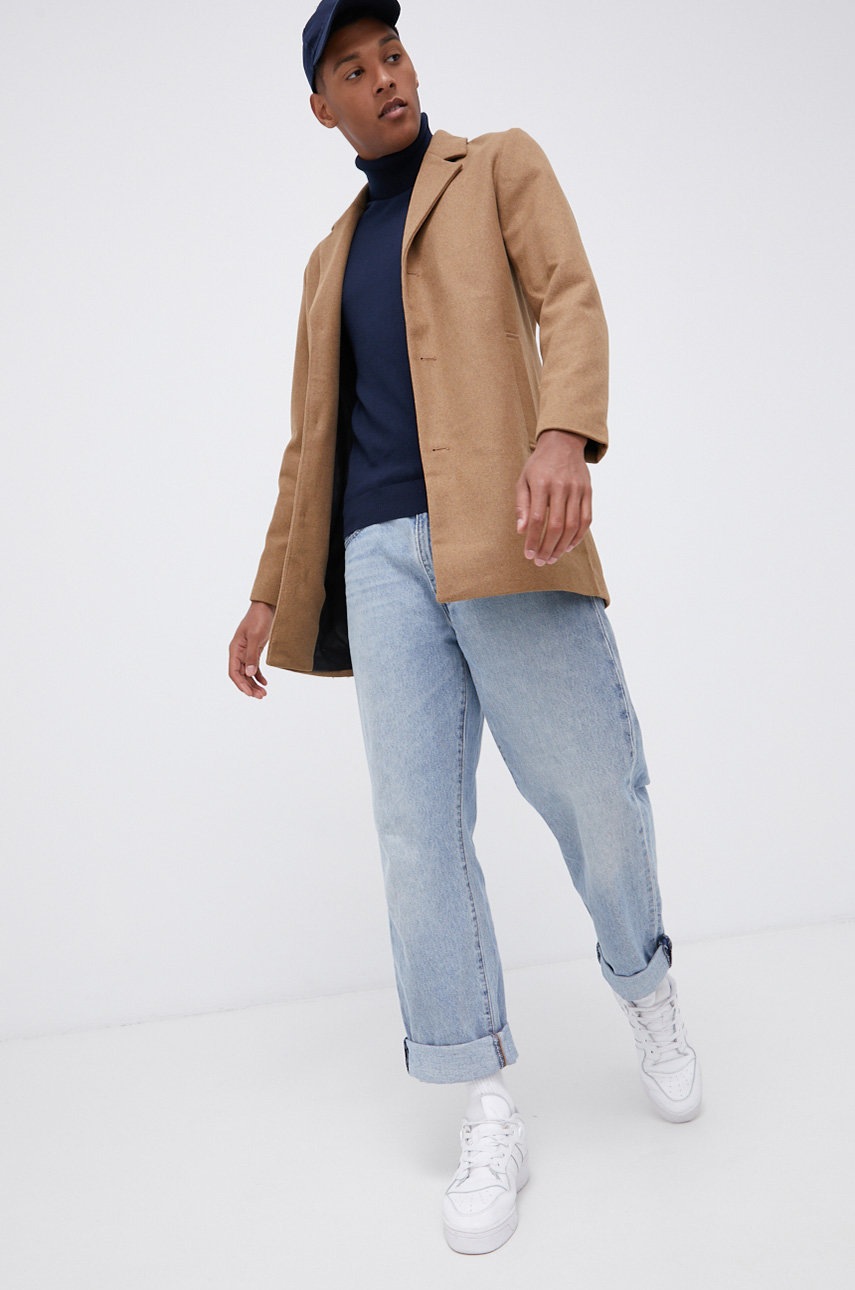 

Свитер Produkt by Jack & Jones мужской цвет синий с гольфом
