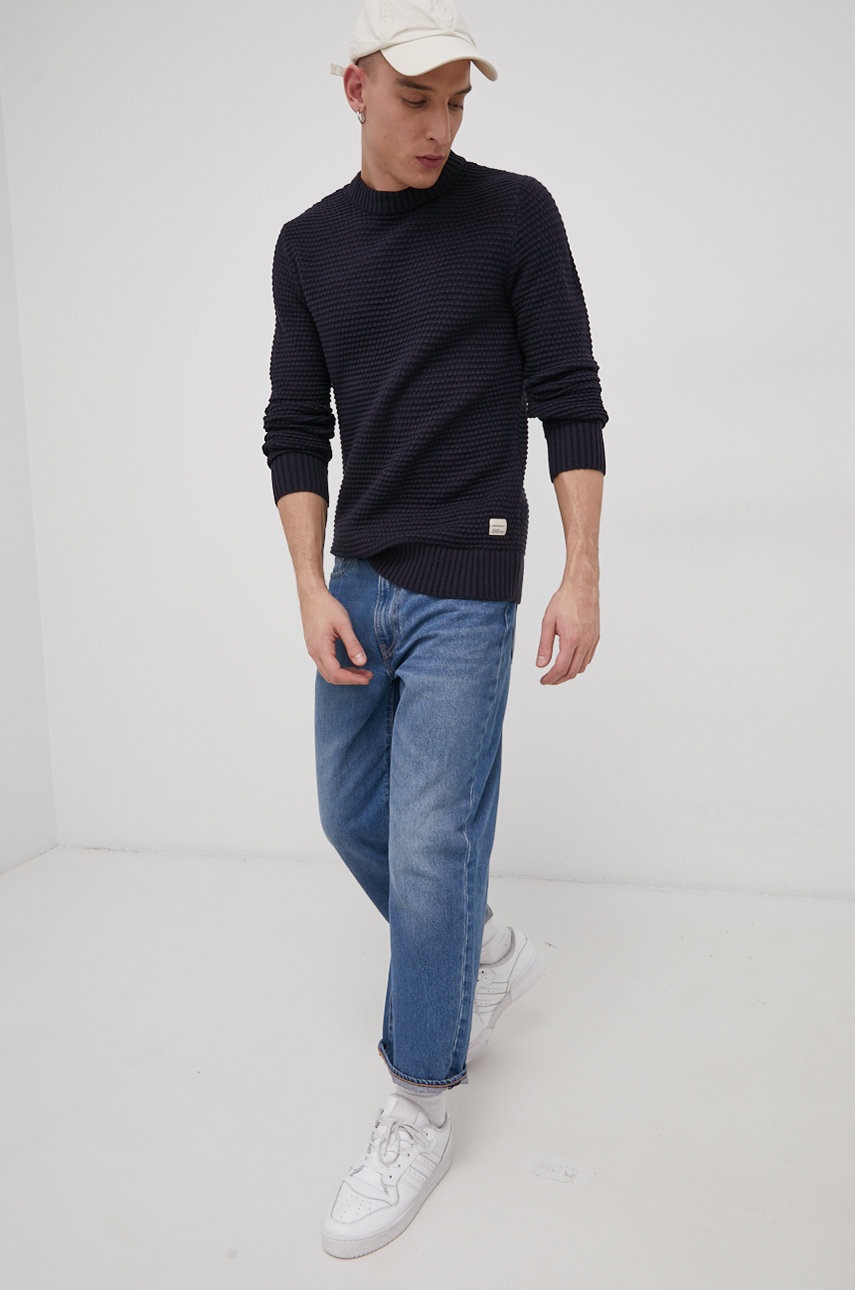 

Пуловер Jack & Jones мъжки в тъмносиньо, Тъмносин