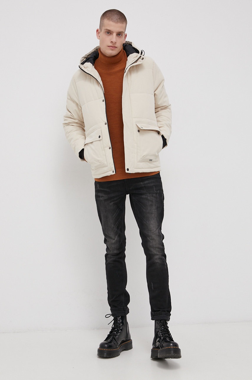 

Светр Premium by Jack&Jones чоловічий колір коричневий гольф