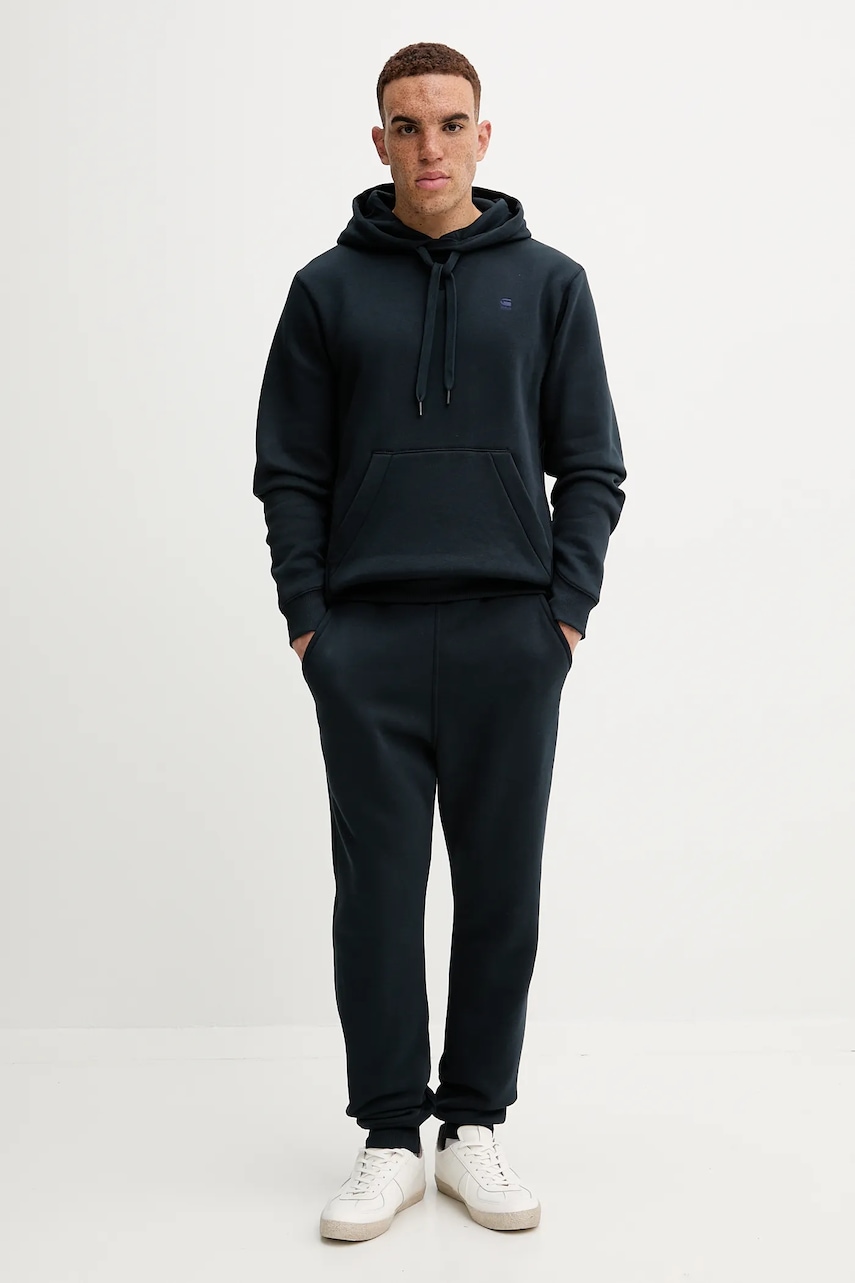Кофта G-Star Raw x Sofi Tukker цвет синий с капюшоном однотонная D16121-C235 Кофта G-Star Raw x Sofi Tukker цвет синий с капюшоном однотонная D16121-C235