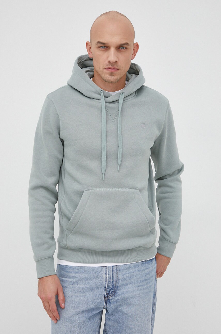 G-star raw bluza barbati, culoarea maro, neted
