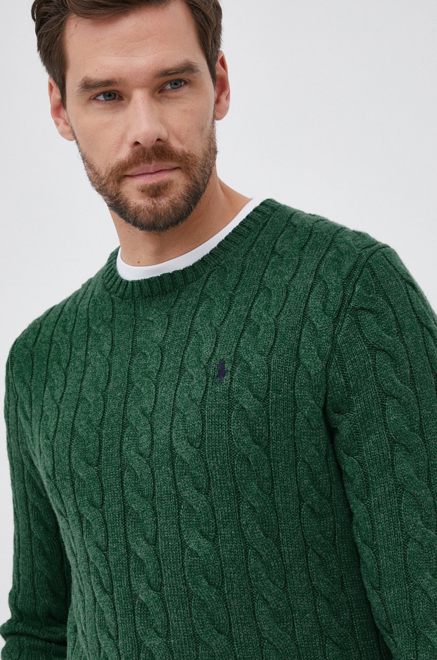 

Пуловер Polo Ralph Lauren мъжки в зелено, Зелен