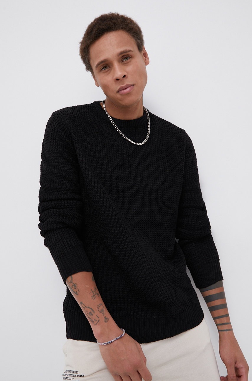 

Пуловер Brave Soul мъжки в черно, Черен