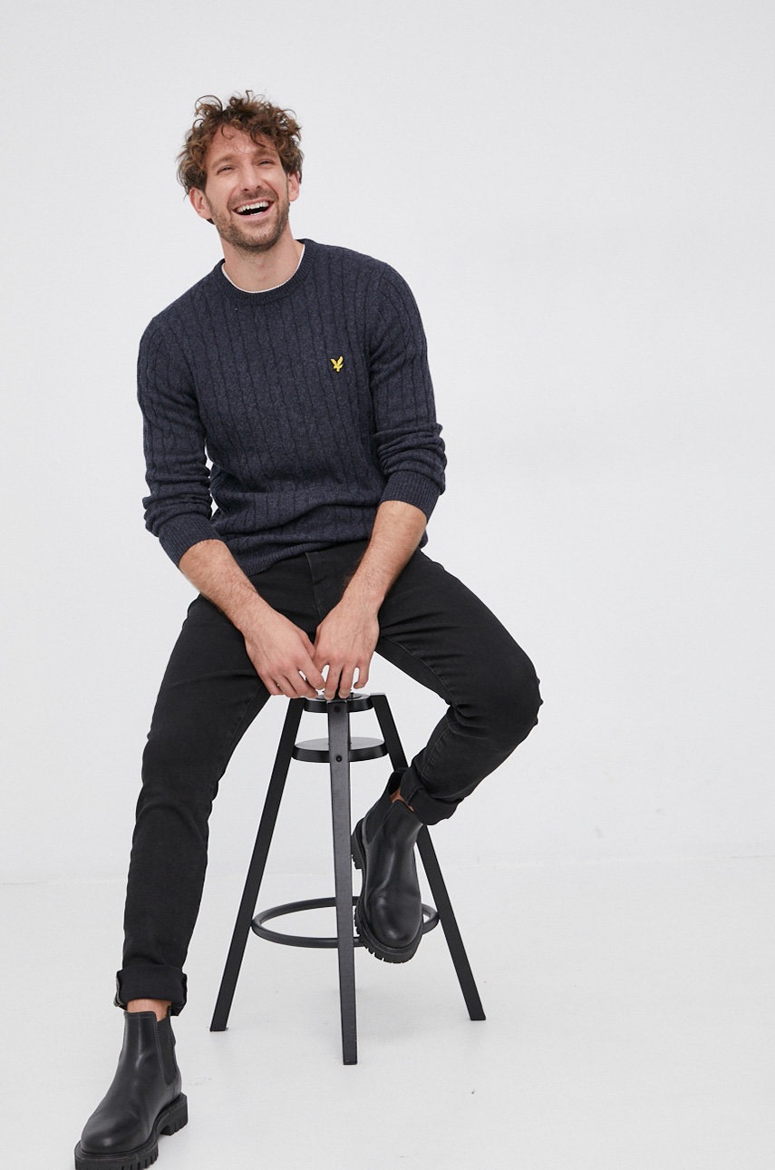 Lyle & Scott - Pulover din amestec de lana