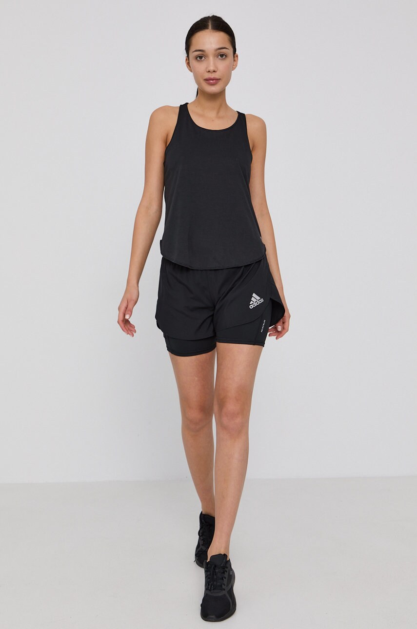 

Шорти adidas Performance GN4409 жіночі колір чорний гладкі