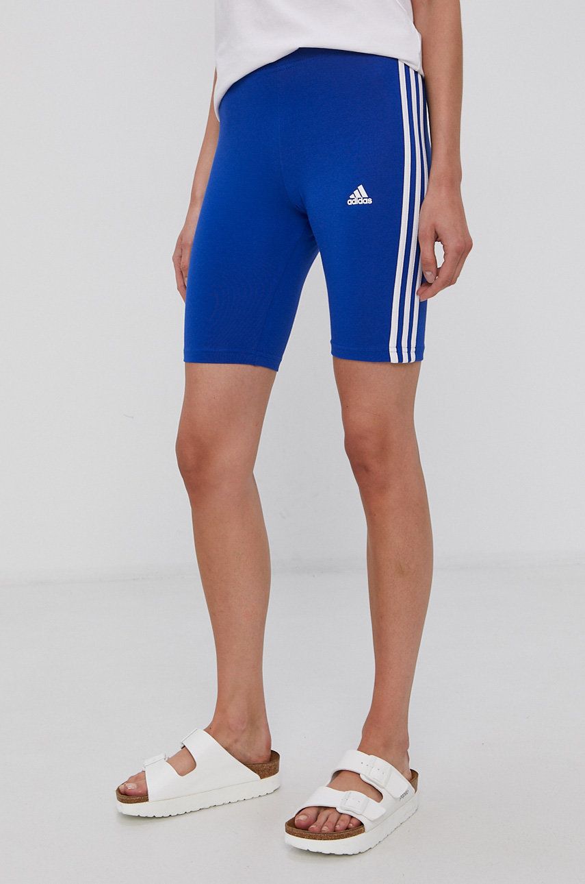 Adidas Pantaloni scurți femei, cu imprimeu, medium waist Adidas