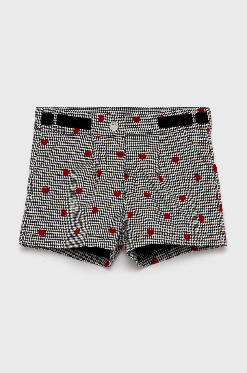 Birba&trybeyond pantaloni scurți copii culoarea gri, cu imprimeu, talie reglabila