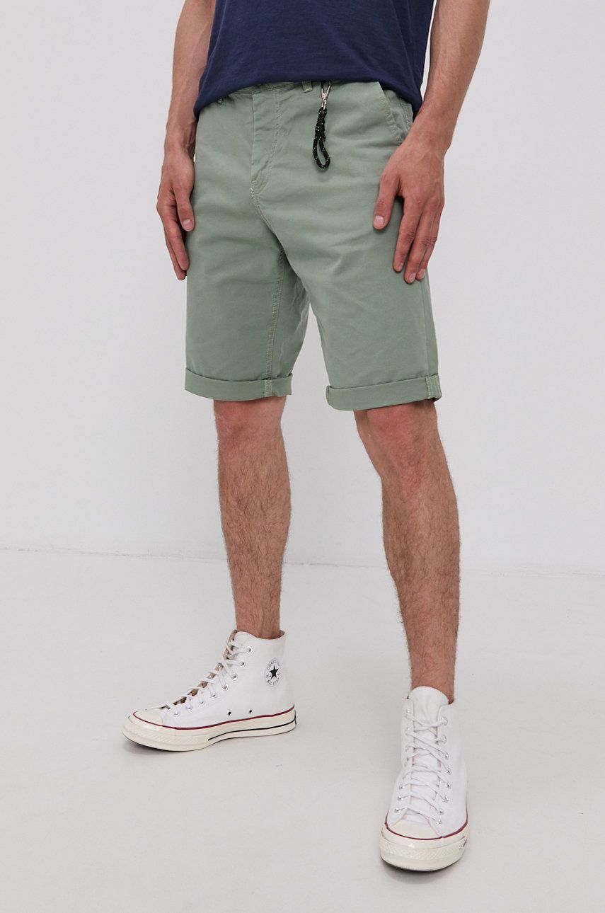 Tom Tailor Pantaloni scurți bărbați, culoarea bej answear imagine noua