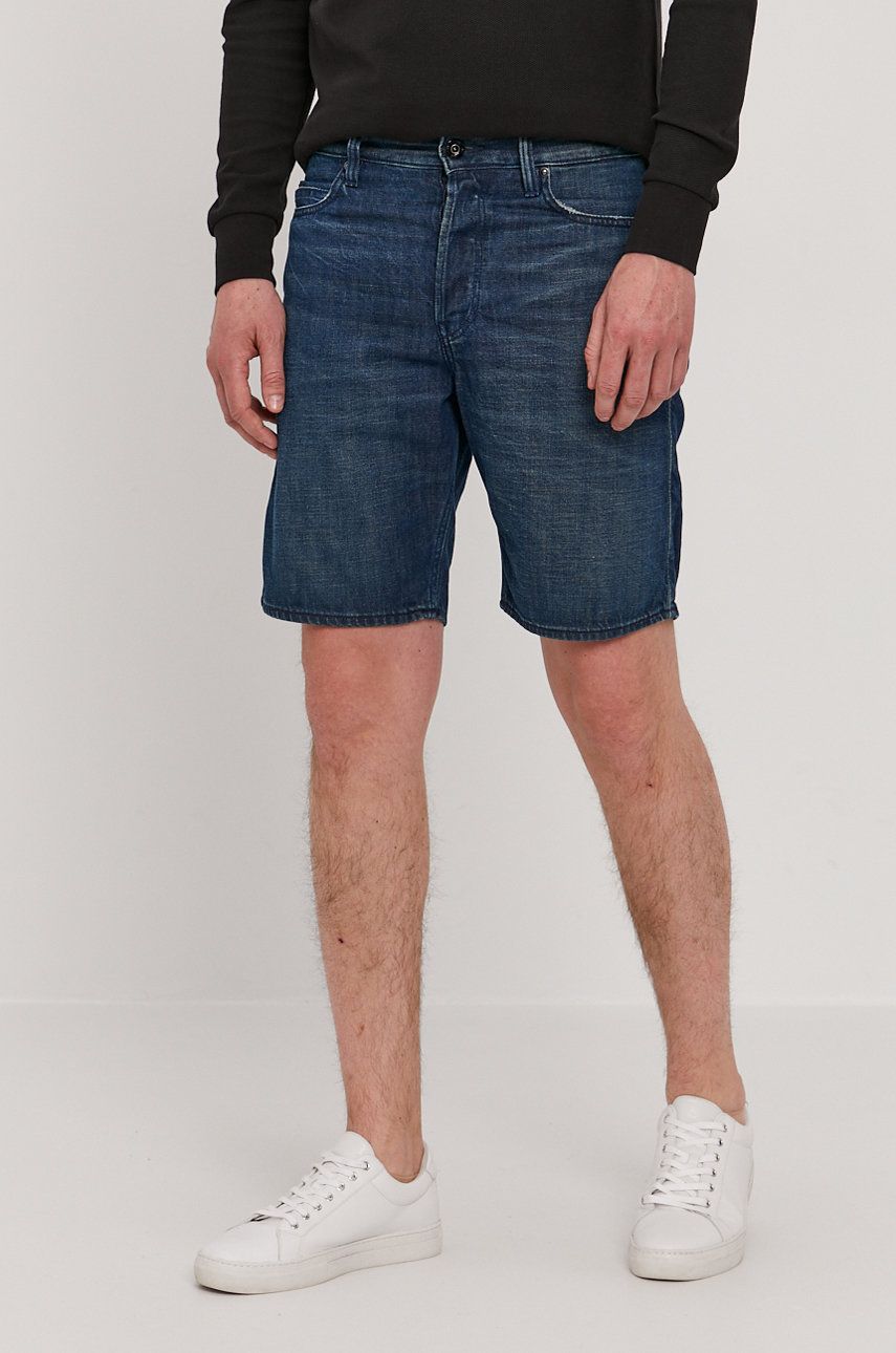 G-Star Raw Pantaloni scurți jeans bărbați answear.ro imagine 2022 reducere