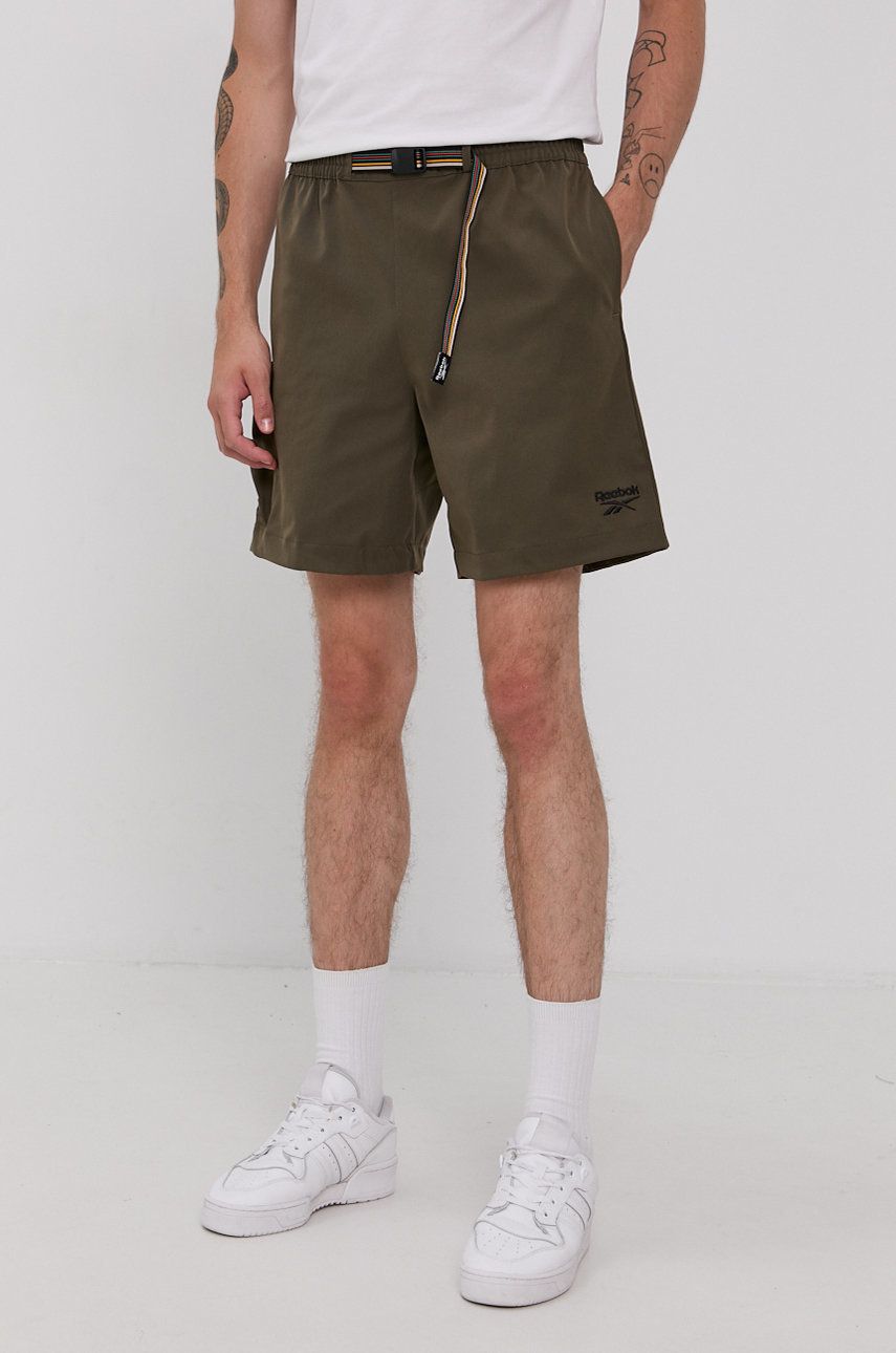 Reebok Classic Pantaloni scurți GS4187 bărbați, culoarea verde answear.ro imagine noua
