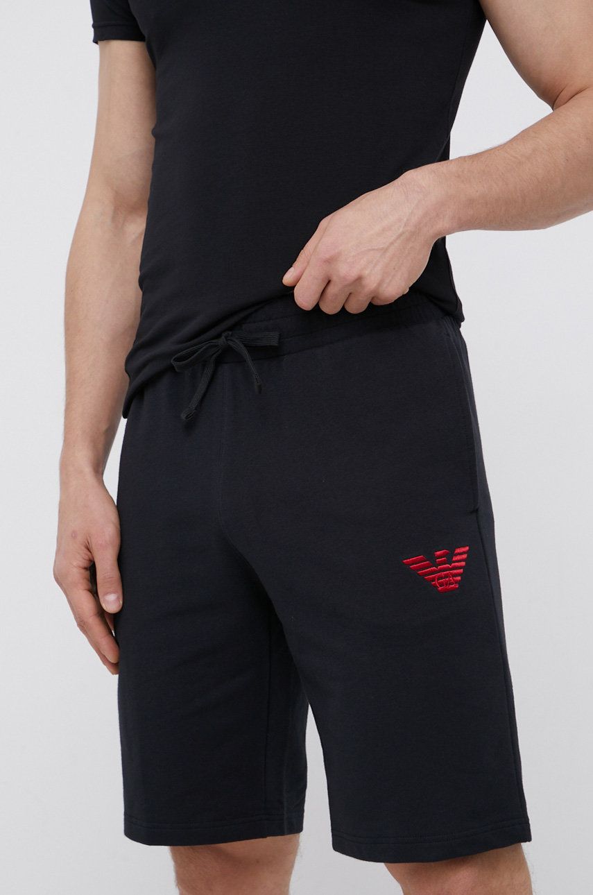 Emporio Armani Underwear Pantaloni scurți bărbați, culoarea negru answear.ro imagine 2022 reducere