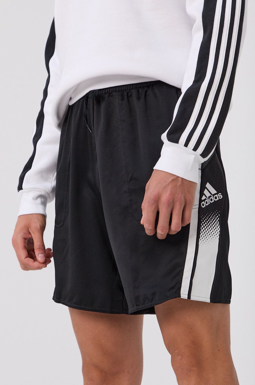 Adidas Pantaloni scurți GV5306 bărbați, culoarea negru adidas imagine noua