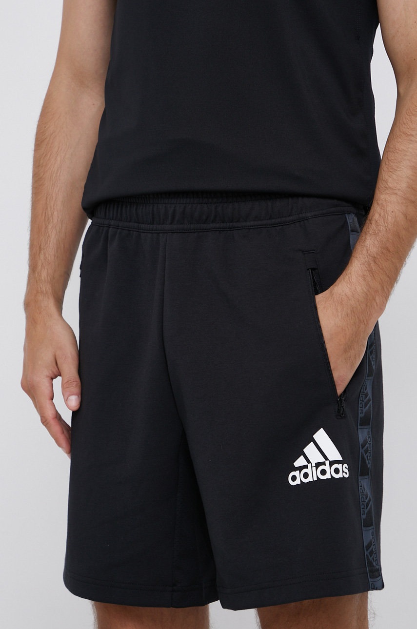 

Къс панталон adidas мъжки в черно, Черен