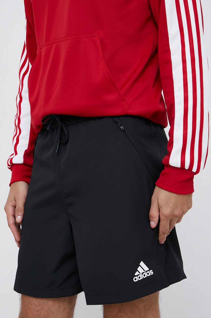 Adidas performance pantaloni scurți gu6387 bărbați, culoarea negru
