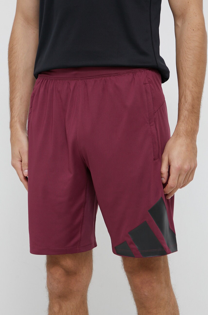 Adidas performance pantaloni scurți performance bărbați, culoarea violet