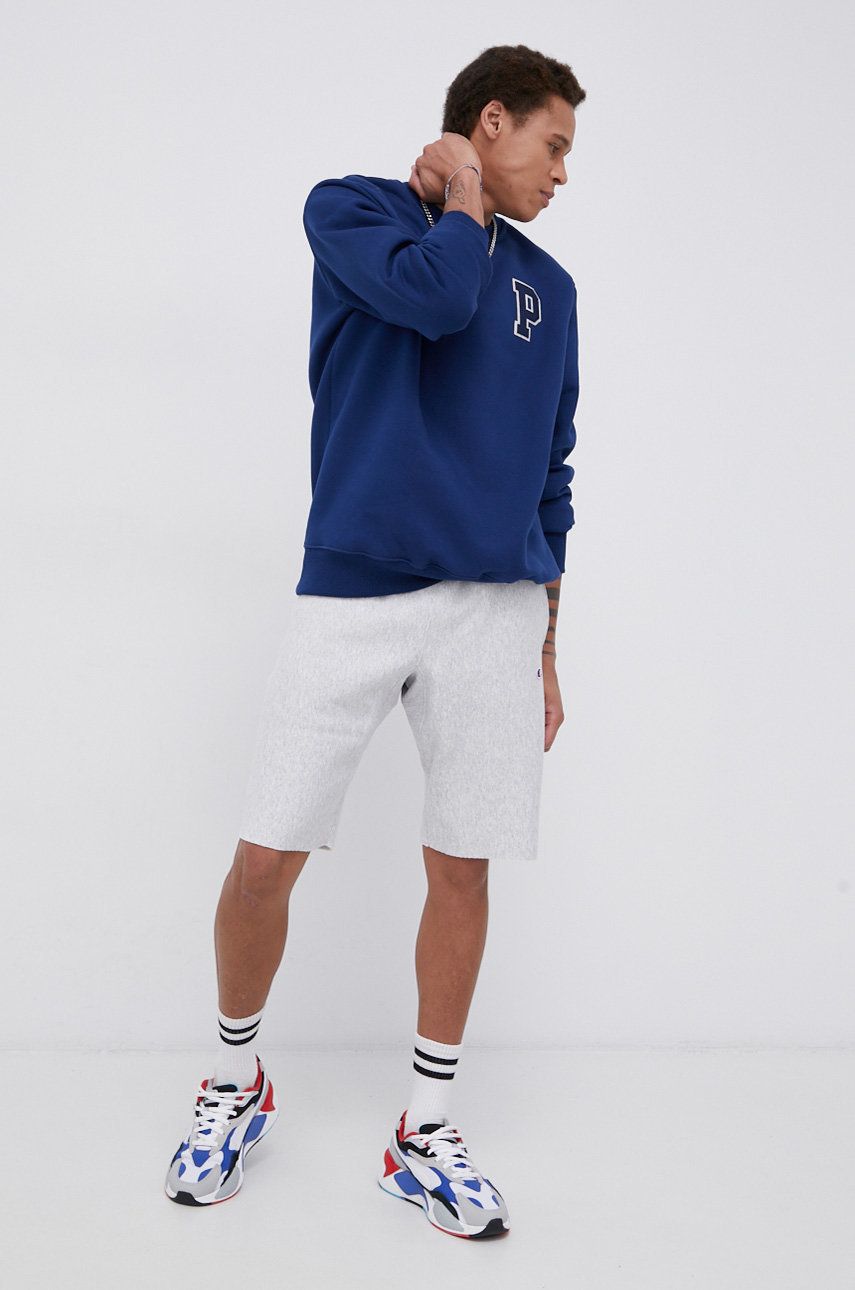 Champion Pantaloni scurți 216543 bărbați, culoarea gri 216543-BS501