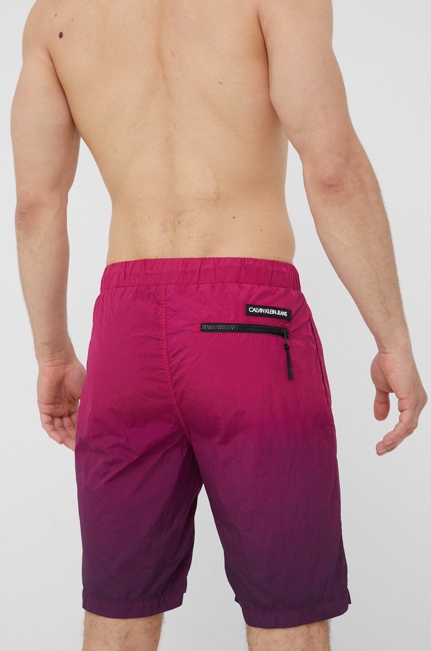 

Къси панталони Calvin Klein Jeans в лилаво, Виолетов