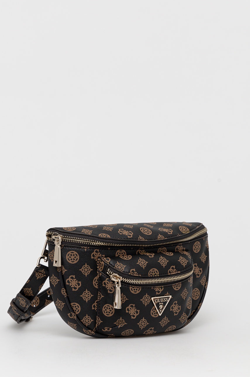 

Сумка на пояс Guess колір коричневий