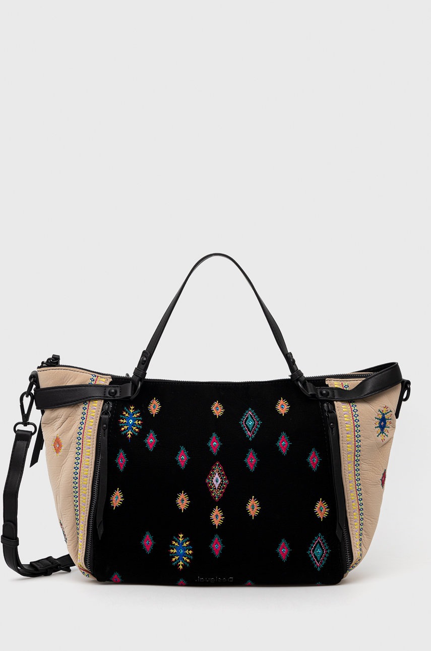 

Чанта Desigual в черно, Черен