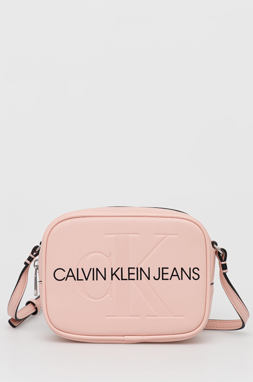 

Чанта Calvin Klein Jeans в розово, Розов