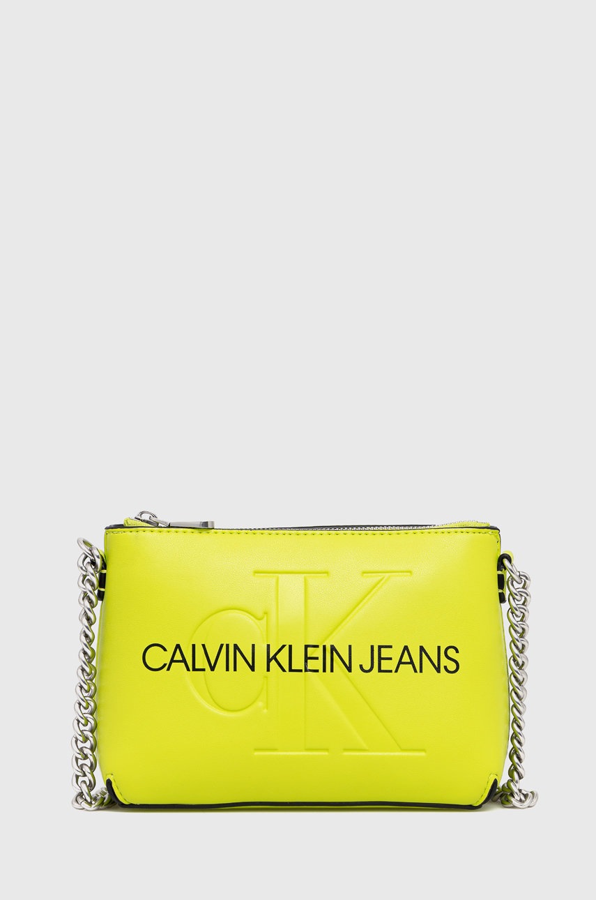 

Чанта Calvin Klein Jeans в зелено, Зелен