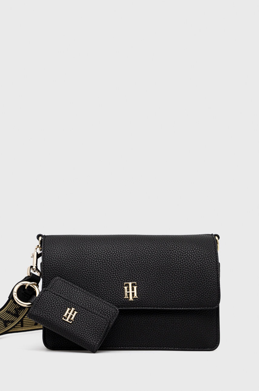 

Чанта Tommy Hilfiger в черно, Черен