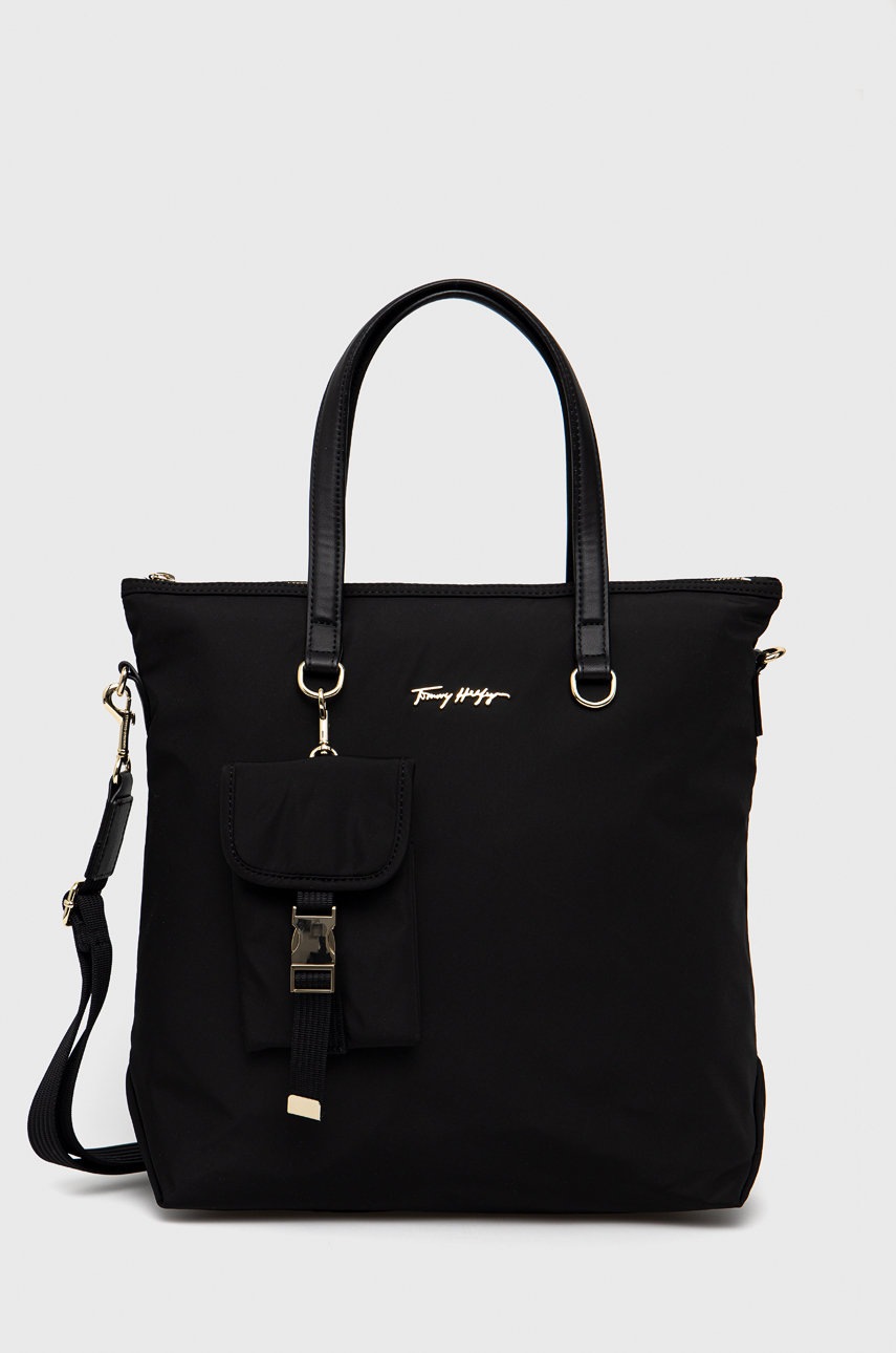 

Чанта Tommy Hilfiger в черно, Черен