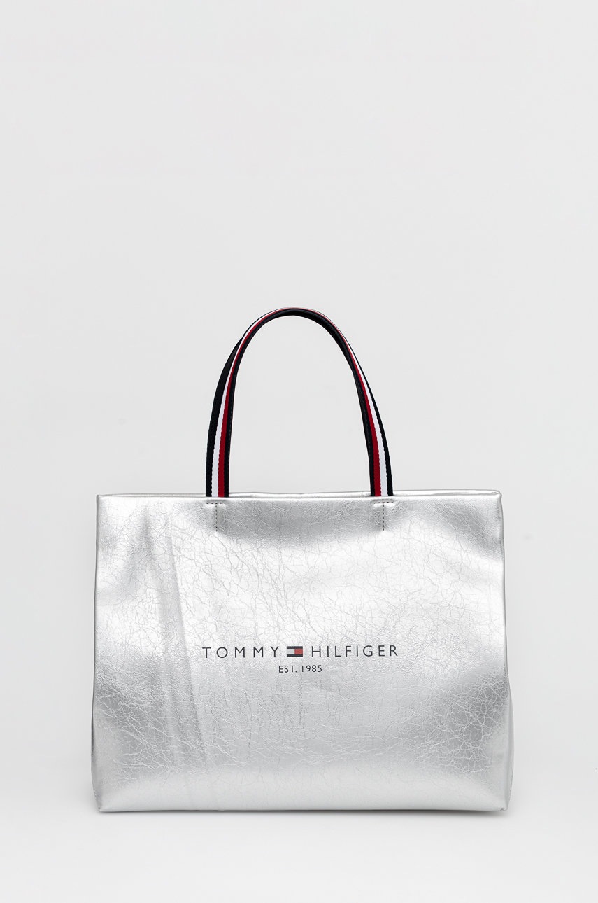 

Чанта Tommy Hilfiger в сребристо, Сребърен