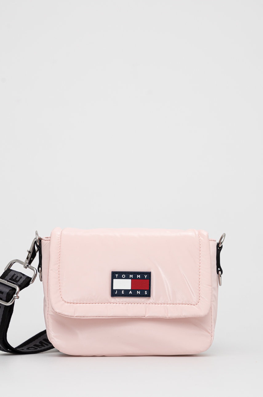 

Чанта Tommy Jeans в розово, Розов