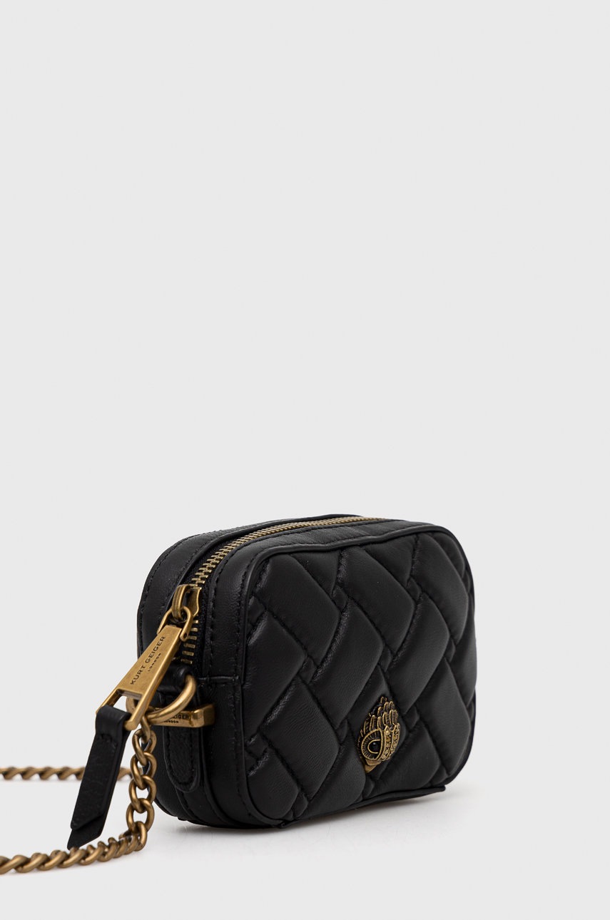 

Кожаная сумочка Kurt Geiger London цвет чёрный