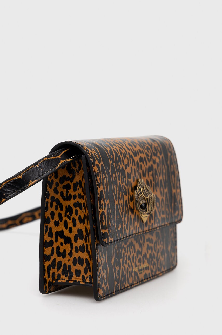 

Кожаная сумочка Kurt Geiger London цвет коричневый