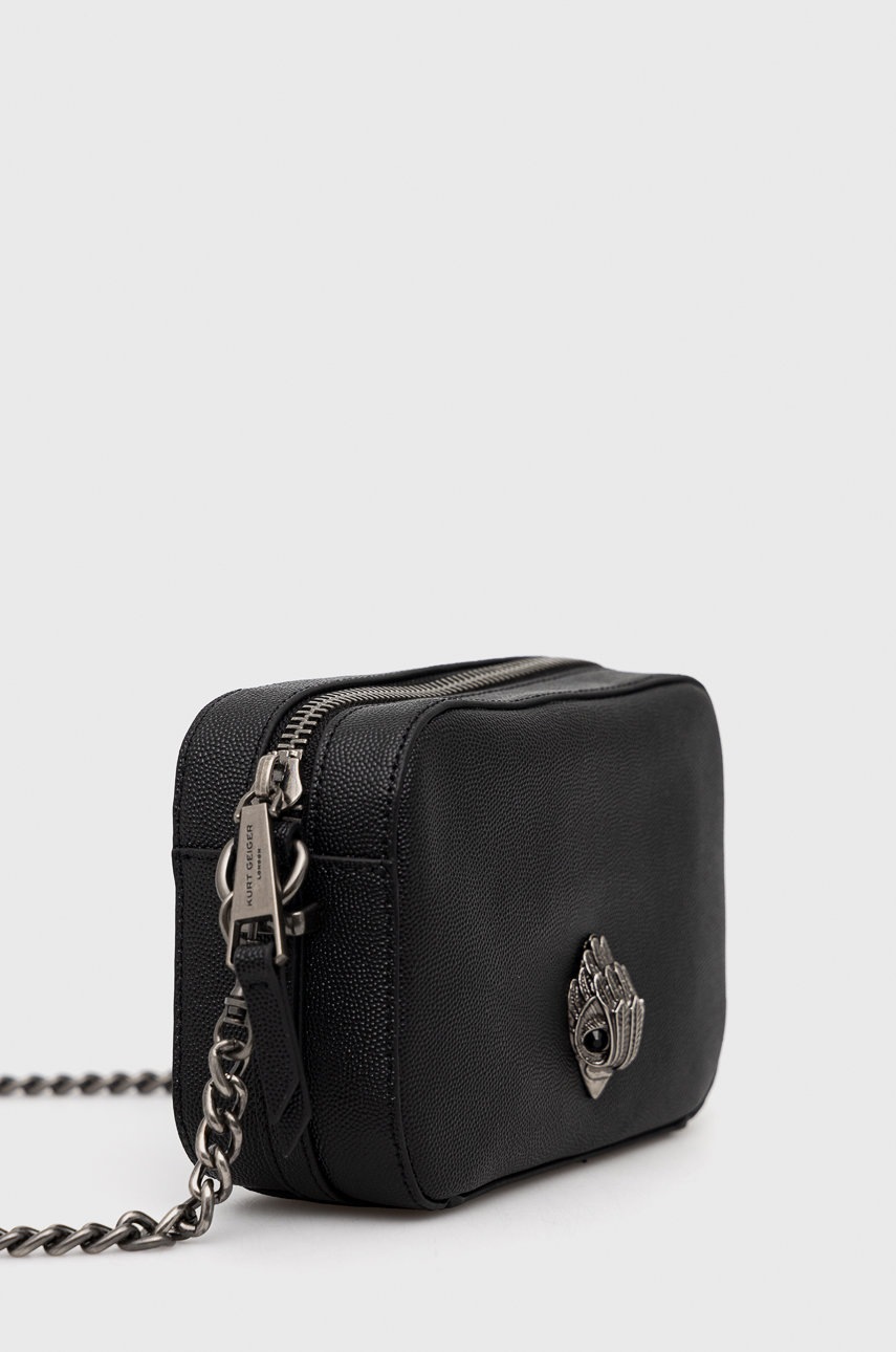 

Шкіряна сумочка Kurt Geiger London колір чорний