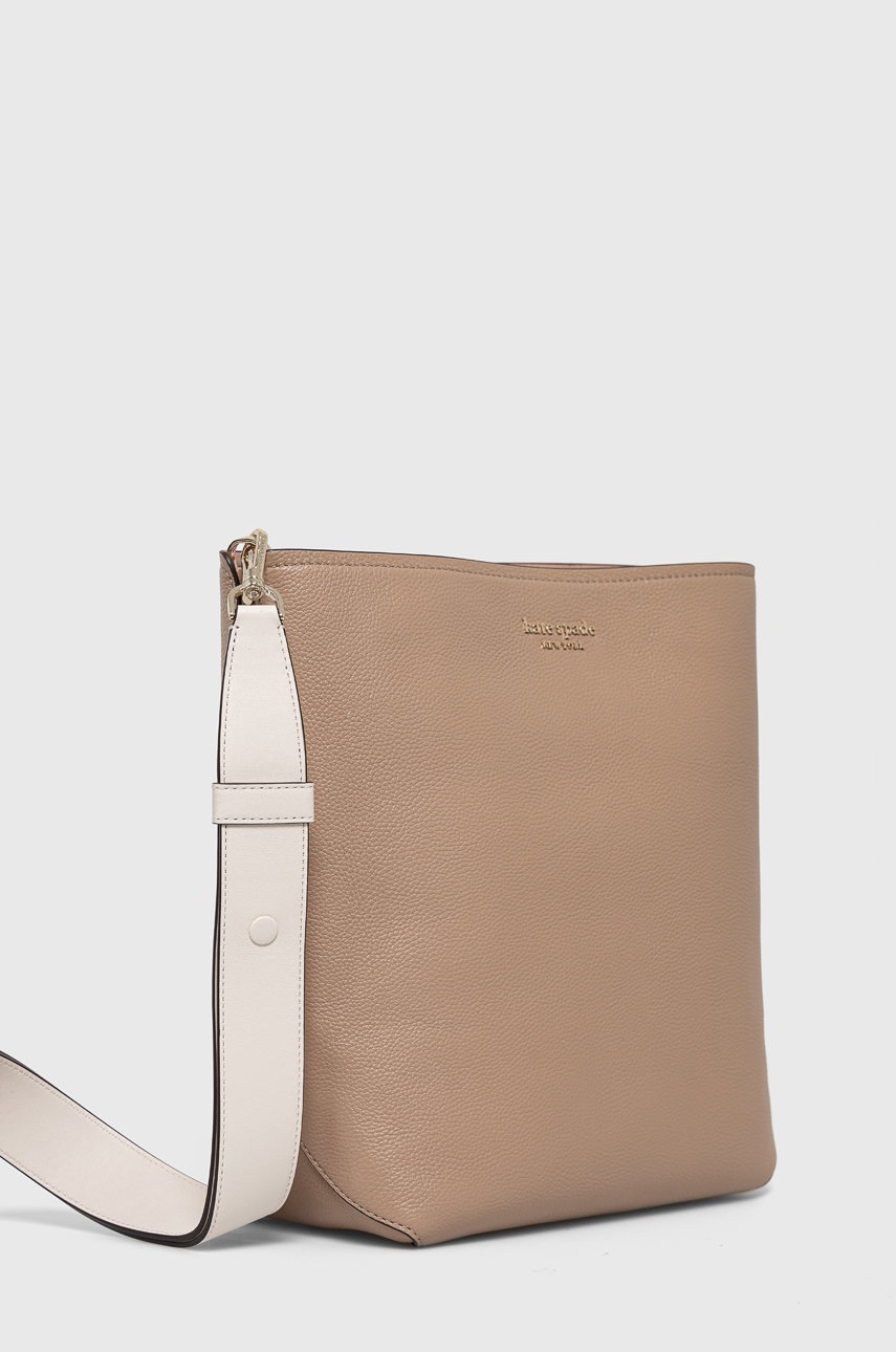 

Кожаная сумочка Kate Spade цвет бежевый