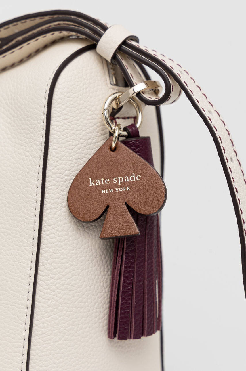 

Шкіряна сумочка Kate Spade колір кремовий