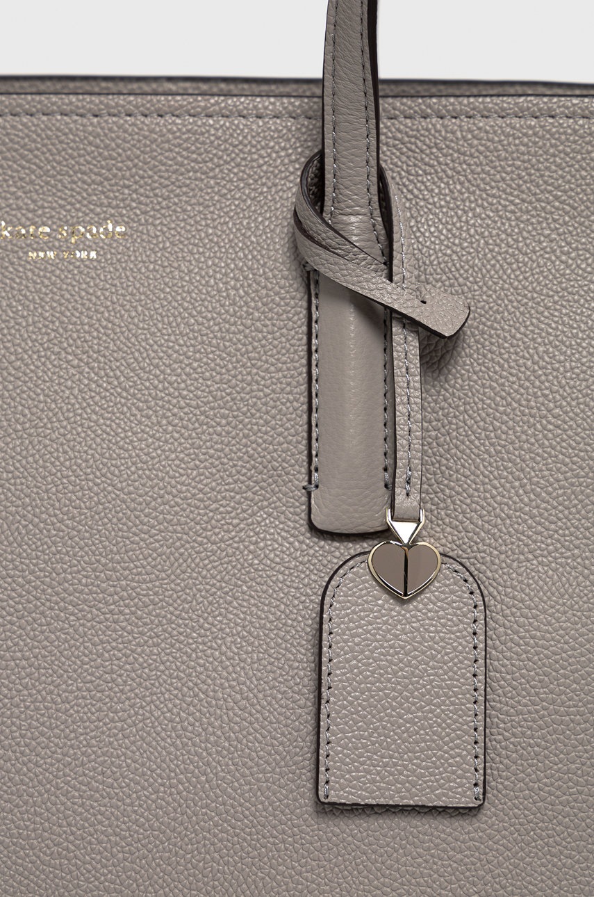 

Кожаная сумочка Kate Spade цвет серый