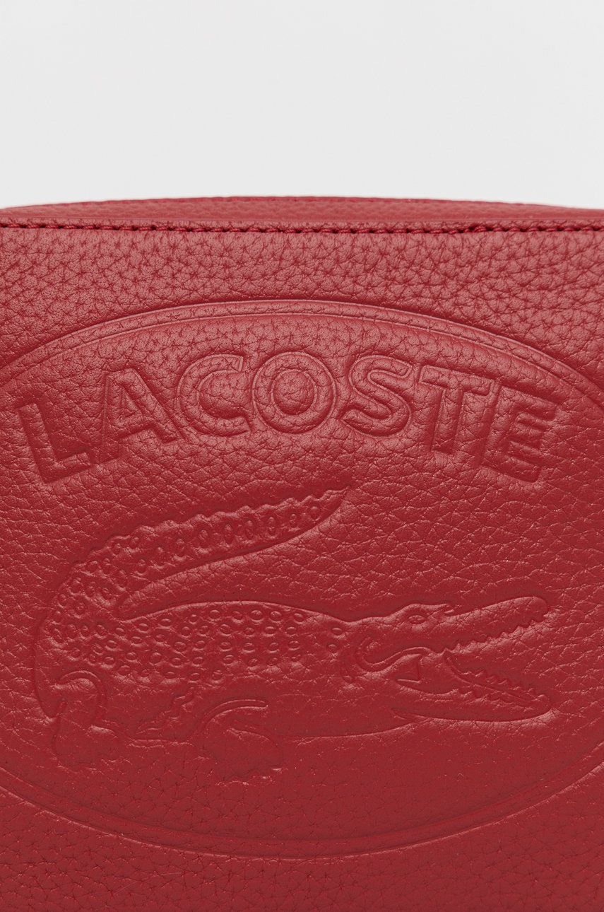 

Шкіряна сумочка Lacoste колір рожевий