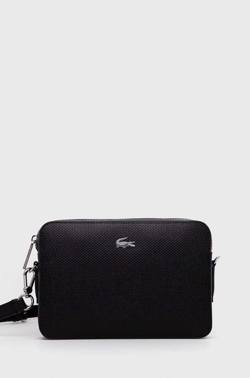 

Lacoste - Кожена чанта, Черен
