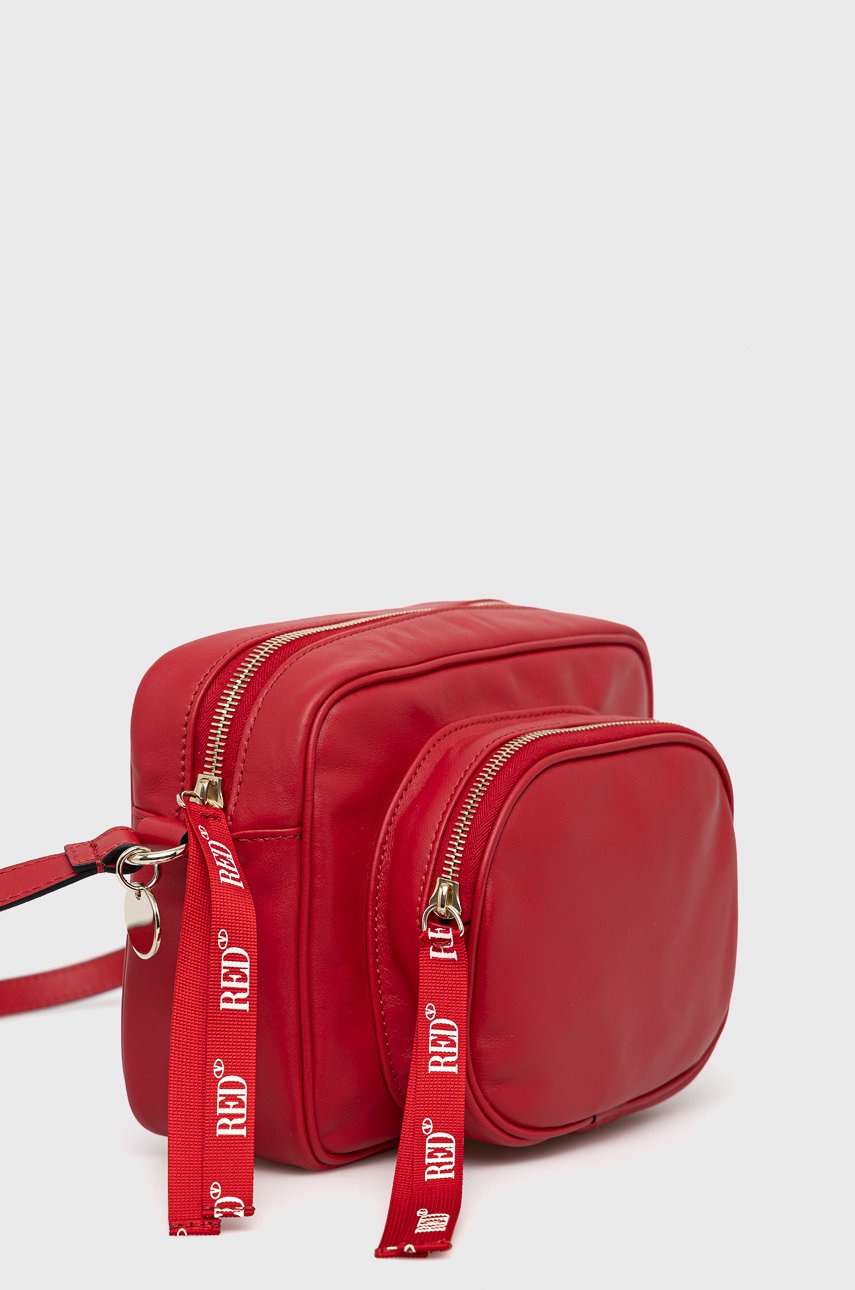 

Шкіряна сумочка Red Valentino колір червоний