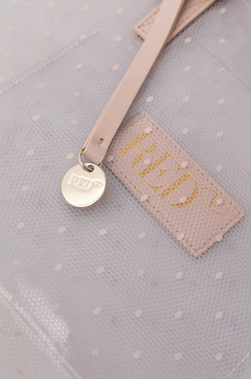 

Сумочка Red Valentino колір прозорий