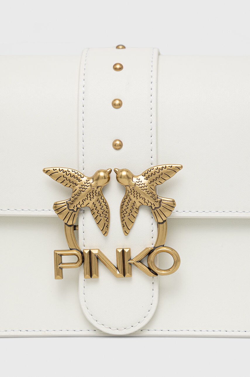 

Кожаная сумочка Pinko цвет белый