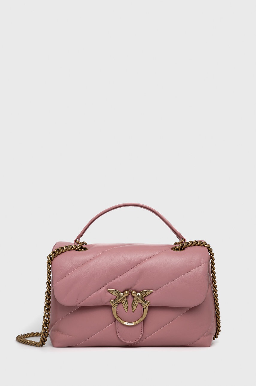 

Pinko - Кожена чанта, Розов